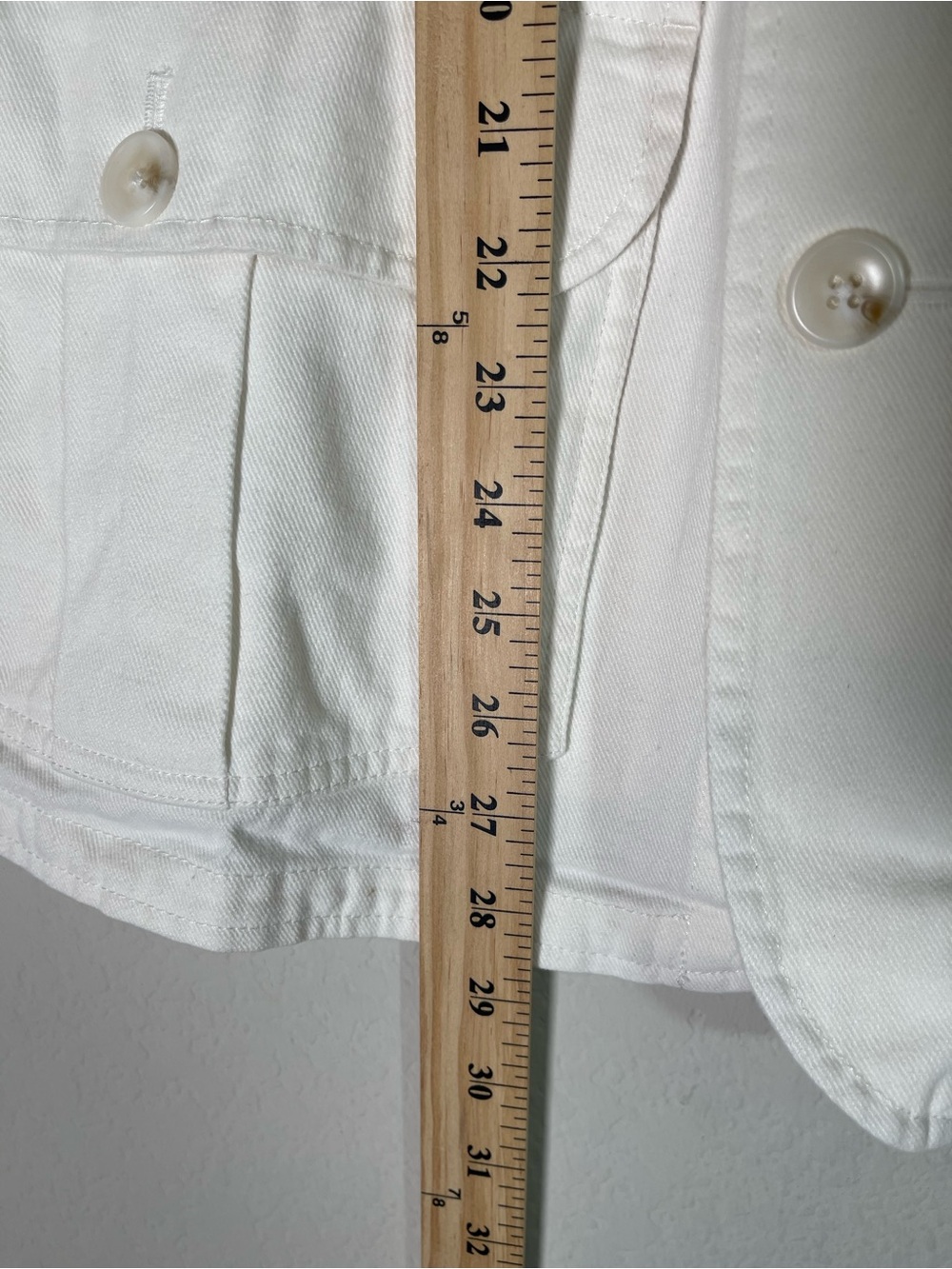 Tuckernuck White Bunny Barn Jacket Size Medium NWT Relaxed Fit Corduroy Collar - Picture 13 of 16